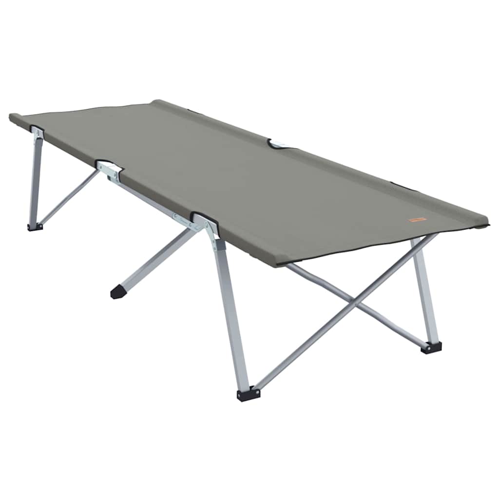 Αναδιπλούμενο Κρεβάτι Κάμπινγκ 2 pcs Γκρι 194 x 62,5 x 42,5 εκ