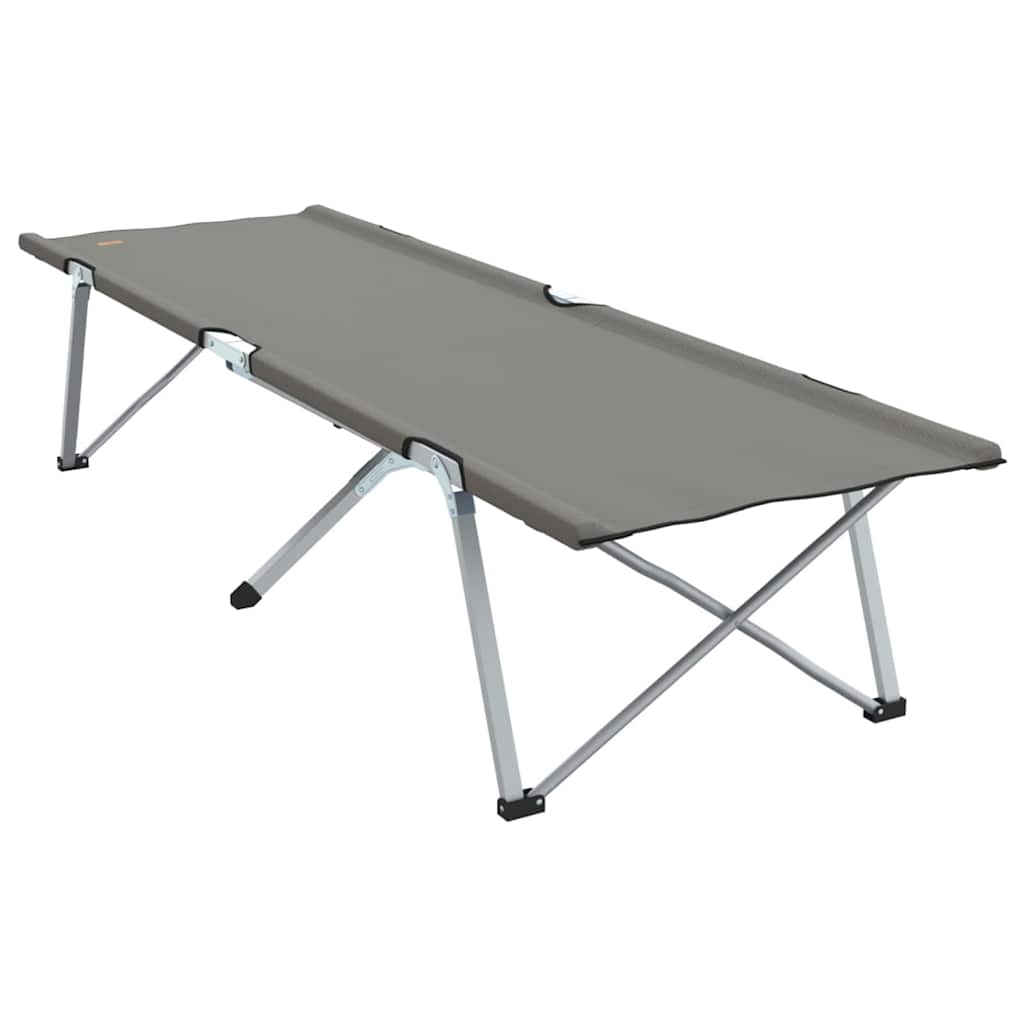 Αναδιπλούμενο Κρεβάτι Κάμπινγκ 2 pcs Γκρι 194 x 62,5 x 42,5 εκ