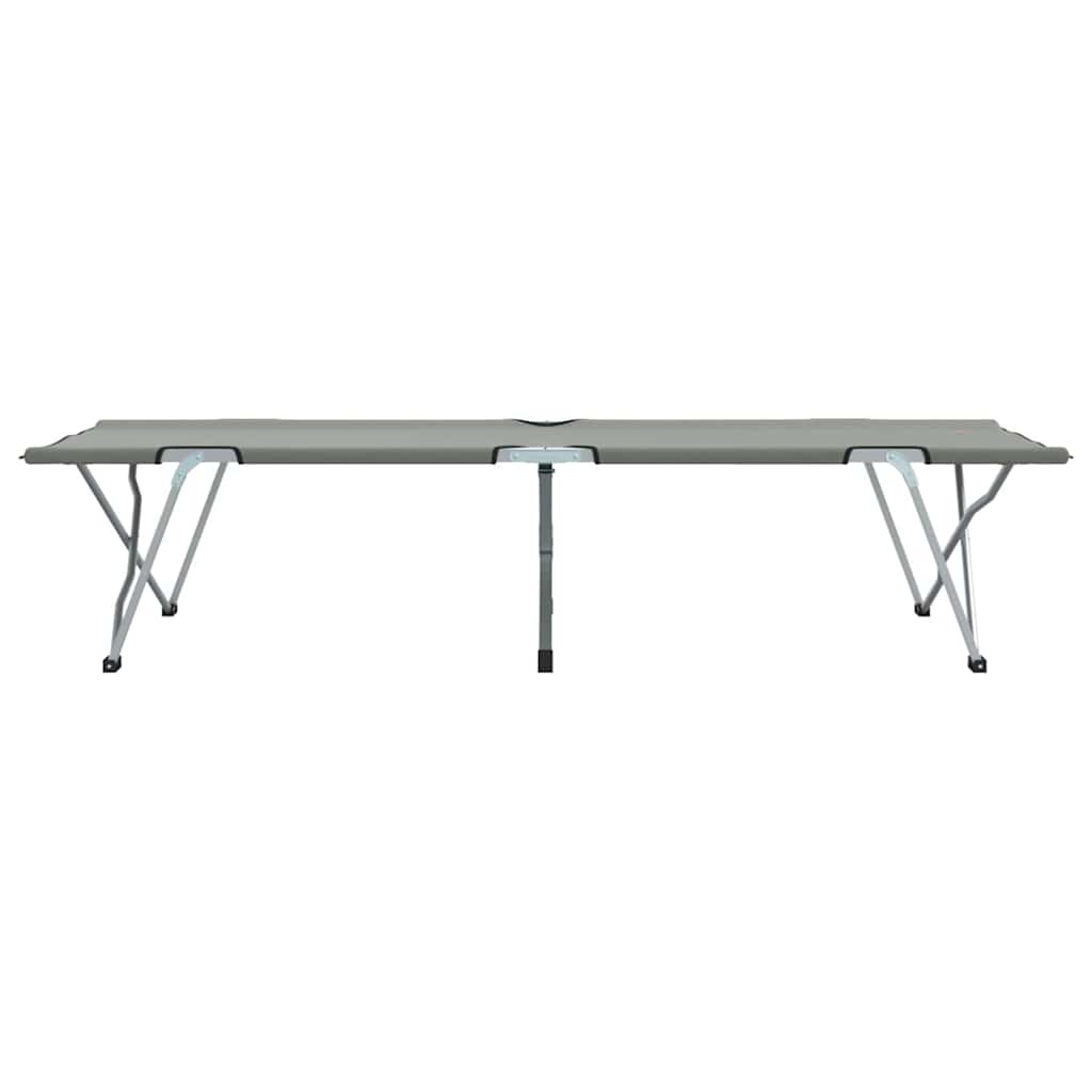 Αναδιπλούμενο Κρεβάτι Κάμπινγκ 2 pcs Γκρι 194 x 62,5 x 42,5 εκ