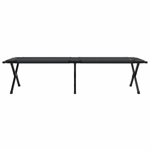 Αναδιπλούμενο Κρεβάτι Κάμπινγκ Μαύρο 193 x 69 x 45 εκ.