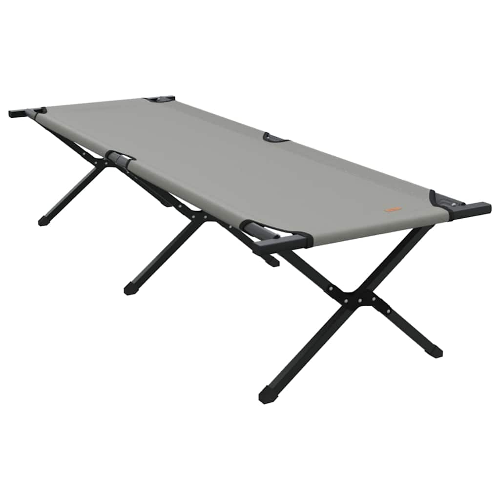 Αναδιπλούμενο Κρεβάτι Κάμπινγκ Γκρι 193 x 69 x 45 εκ.