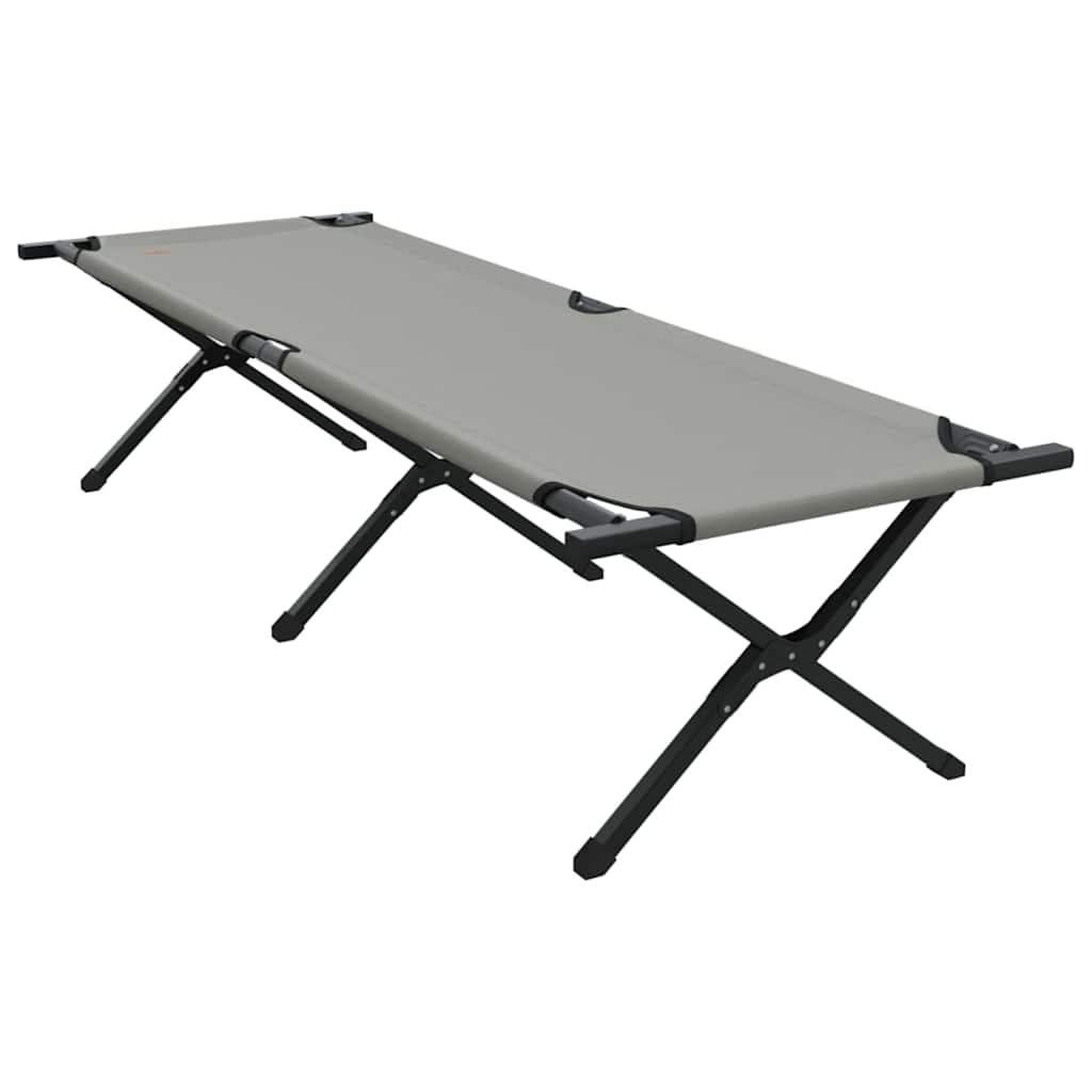 Αναδιπλούμενο Κρεβάτι Κάμπινγκ Γκρι 193 x 69 x 45 εκ.