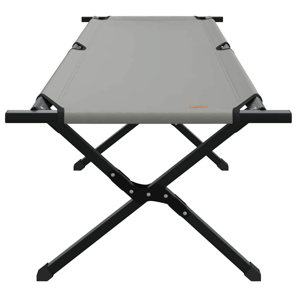 Αναδιπλούμενο Κρεβάτι Κάμπινγκ Γκρι 193 x 69 x 45 εκ.