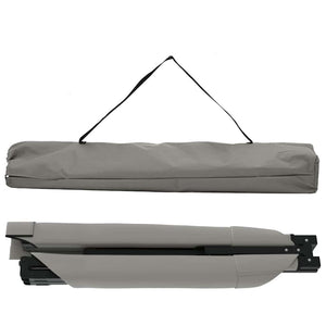 Αναδιπλούμενο Κρεβάτι Κάμπινγκ Γκρι 193 x 69 x 45 εκ.