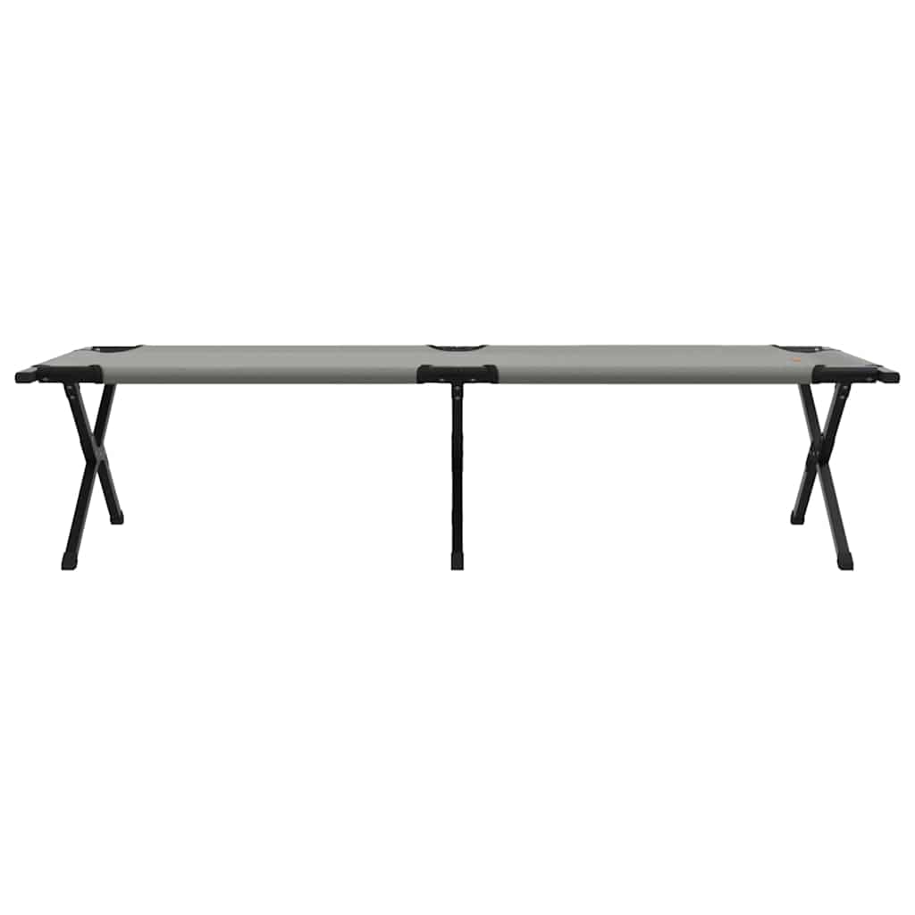 Αναδιπλούμενο Κρεβάτι Κάμπινγκ Γκρι 193 x 69 x 45 εκ.