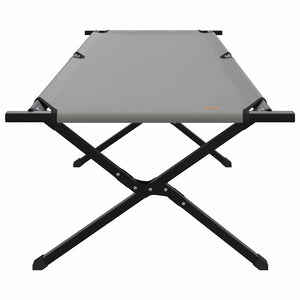 Αναδιπλούμενο Κρεβάτι Κάμπινγκ Γκρι 210 x 80 x 46 εκ.