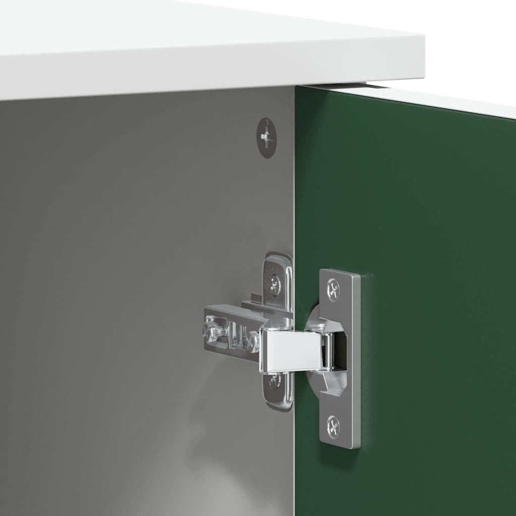 Ντουλάπα με δύο πόρτες και πρόσοψη από μαυροπίνακα ROROS Λευκό - Pakobazaar