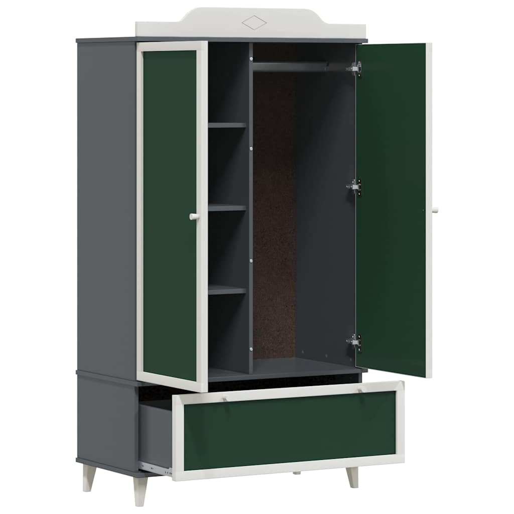 Κρεμαστή Ντουλάπα με Λευκοπίνακα με ράφι ROROS Γκρι και Λευκό - Pakobazaar