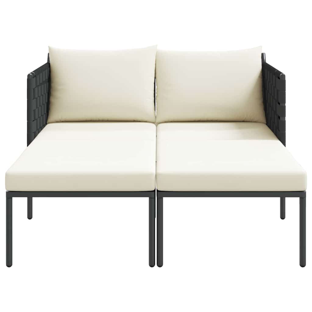 Ήλιο-κρεβάτι με μαξιλάρι 2-πρόσωπο Ανθρακί 153 x 115 x 69.5 εκ.