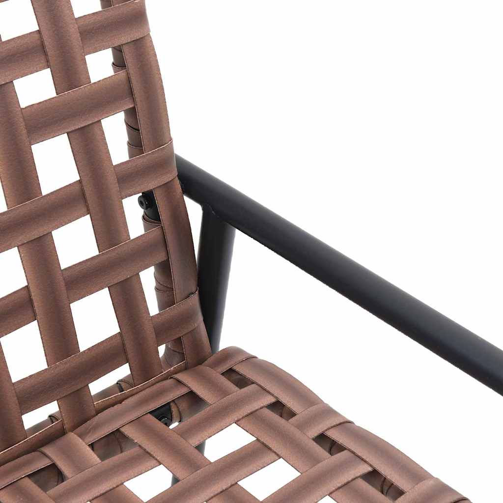Καρέκλα Κήπου 2 pcs Καφέ 78 x 55,5 x 75,5 εκ. συνθετικό ρατάν