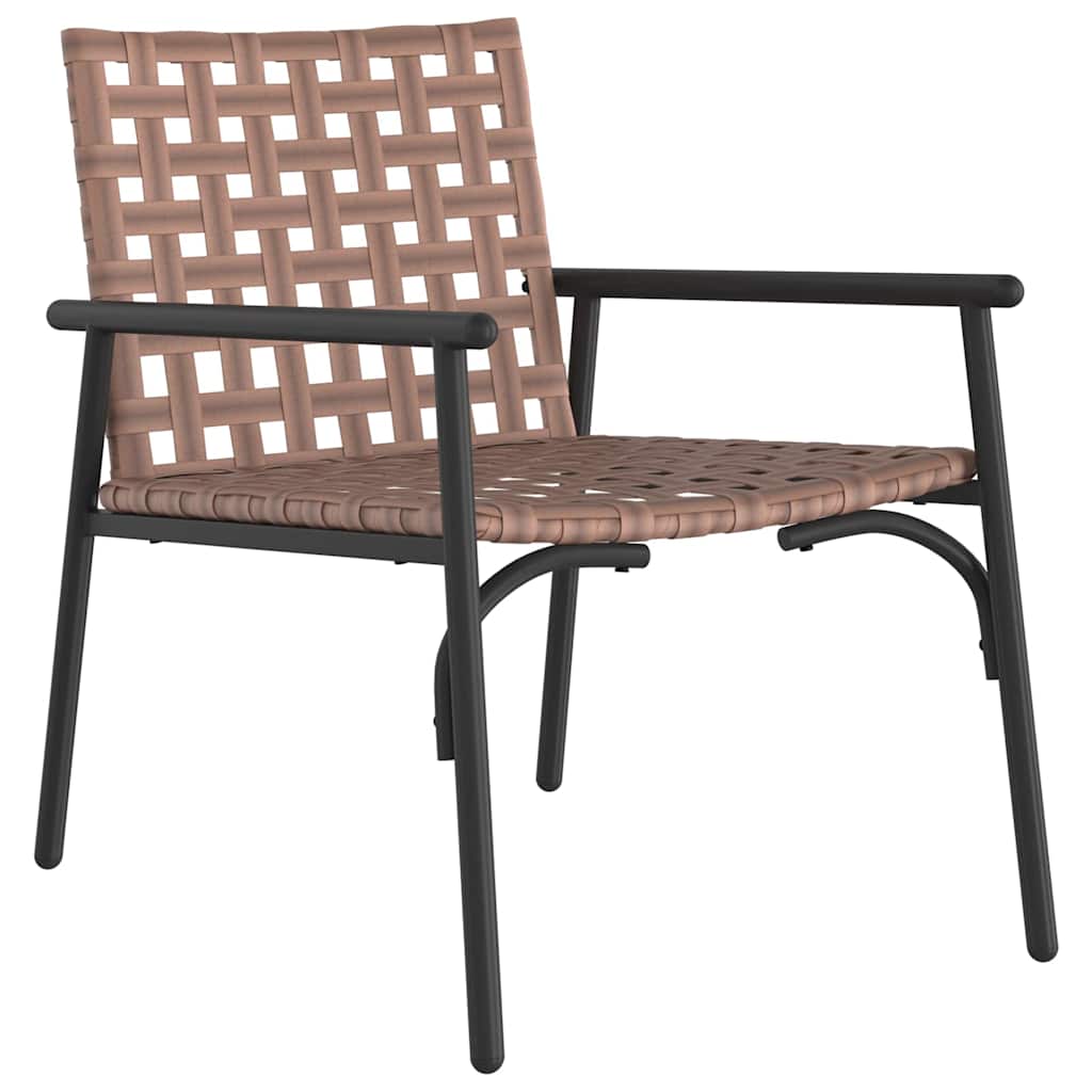 Καρέκλα Κήπου 2 pcs Καφέ 78 x 55,5 x 75,5 εκ. συνθετικό ρατάν