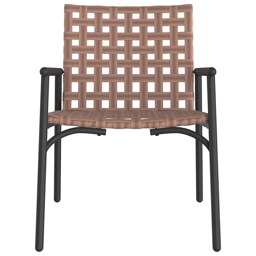 Καρέκλα Κήπου 2 pcs Καφέ 78 x 55,5 x 75,5 εκ. συνθετικό ρατάν