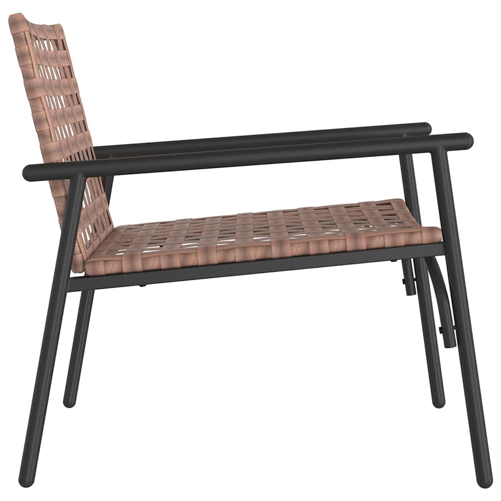 Καρέκλα Κήπου 2 pcs Καφέ 78 x 55,5 x 75,5 εκ. συνθετικό ρατάν