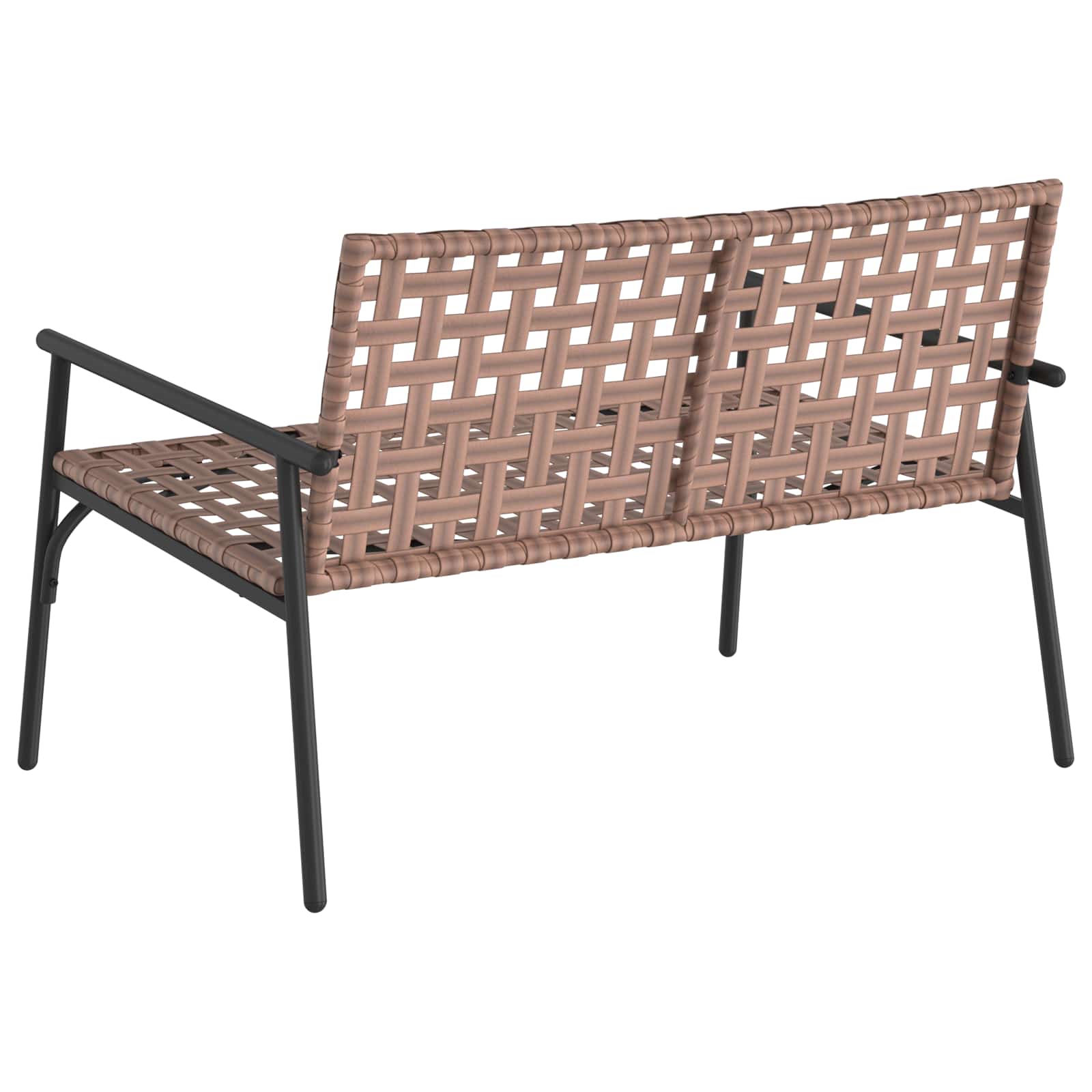 Καρέκλα Κήπου Καφέ 110,5 x 79 x 75,5 εκ. συνθετικό ρατάν