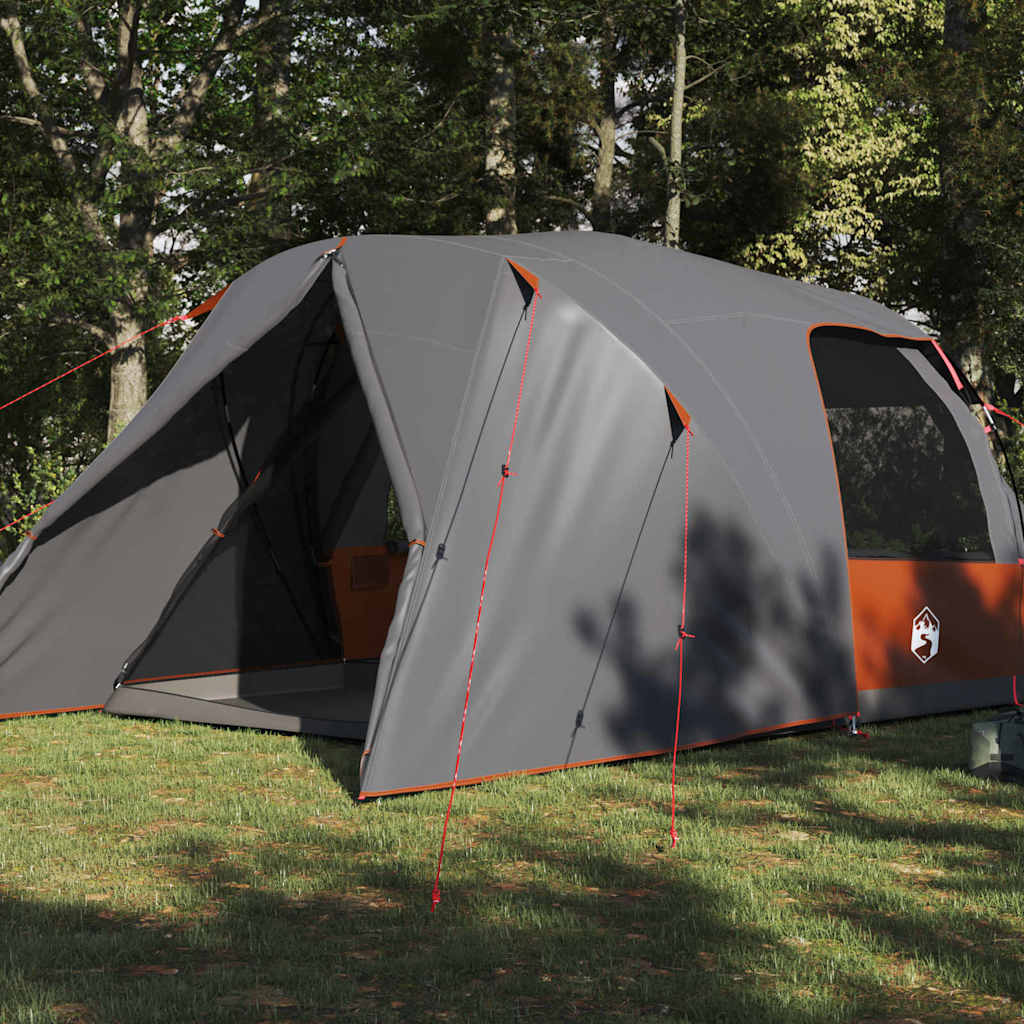 Σκηνή Dome 4 Ατόμων Γκρι και Πορτοκαλί 455 x 252 x 178 εκ - Pakobazaar