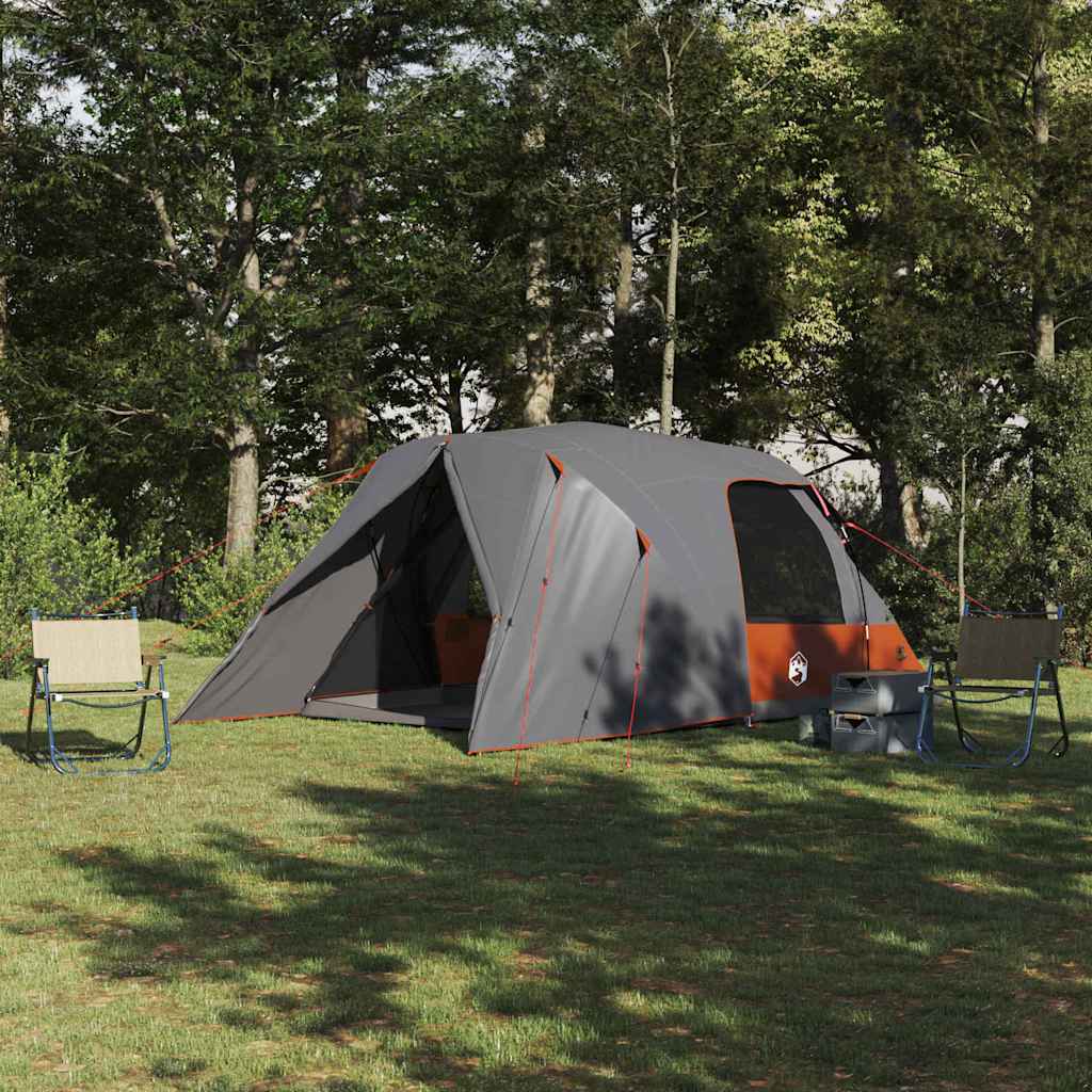 Σκηνή Dome 4 Ατόμων Γκρι και Πορτοκαλί 455 x 252 x 178 εκ - Pakobazaar