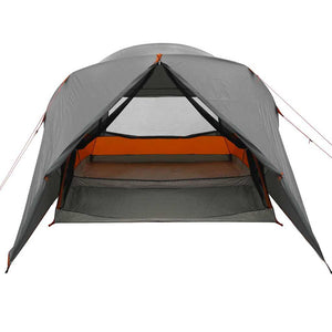 Σκηνή Dome 4 Ατόμων Γκρι και Πορτοκαλί 455 x 252 x 178 εκ - Pakobazaar