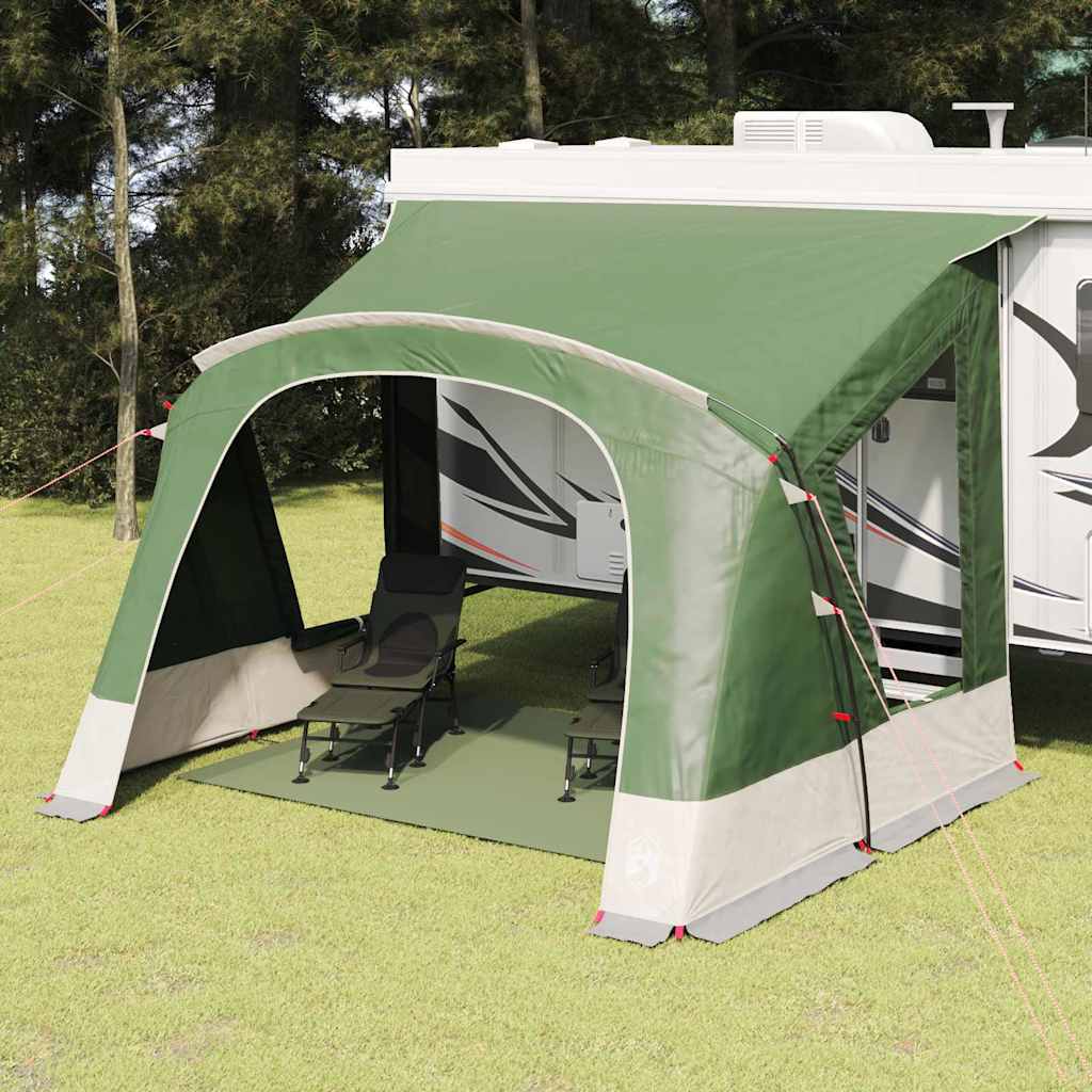 Καραβάνε 5 Ατόμων με στέγη Πράσινο 410 x 275 x 245 εκ - Pakobazaar