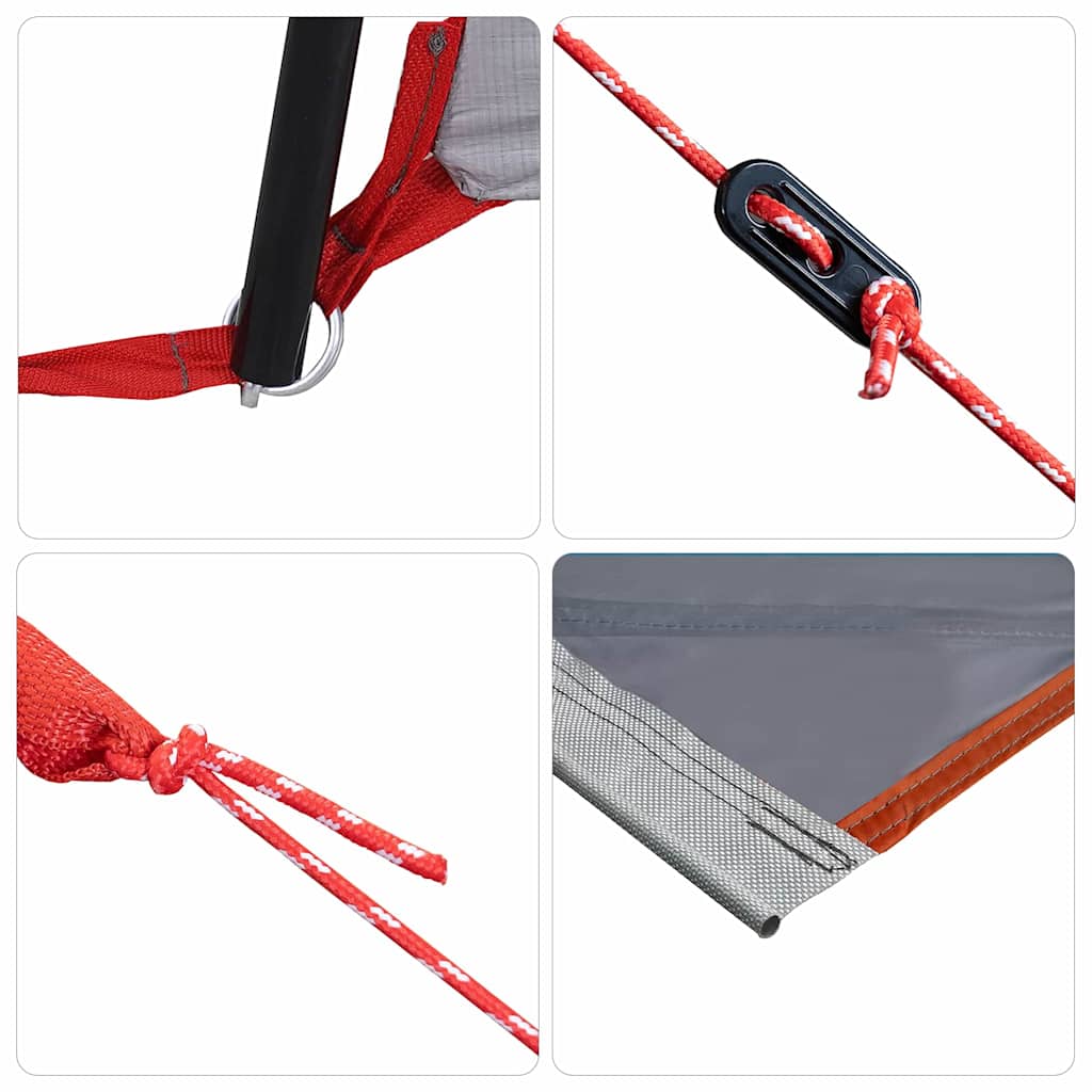 Καραβάνε 5 Ατόμων Γκρι και Πορτοκαλί 410 x 275 x 245 εκ - Pakobazaar