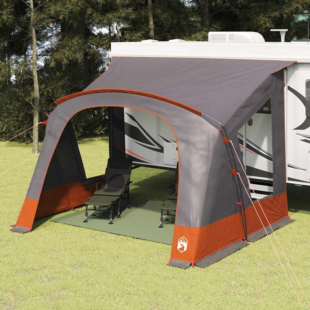 Καραβάνε 5 Ατόμων Γκρι και Πορτοκαλί 410 x 275 x 245 εκ - Pakobazaar