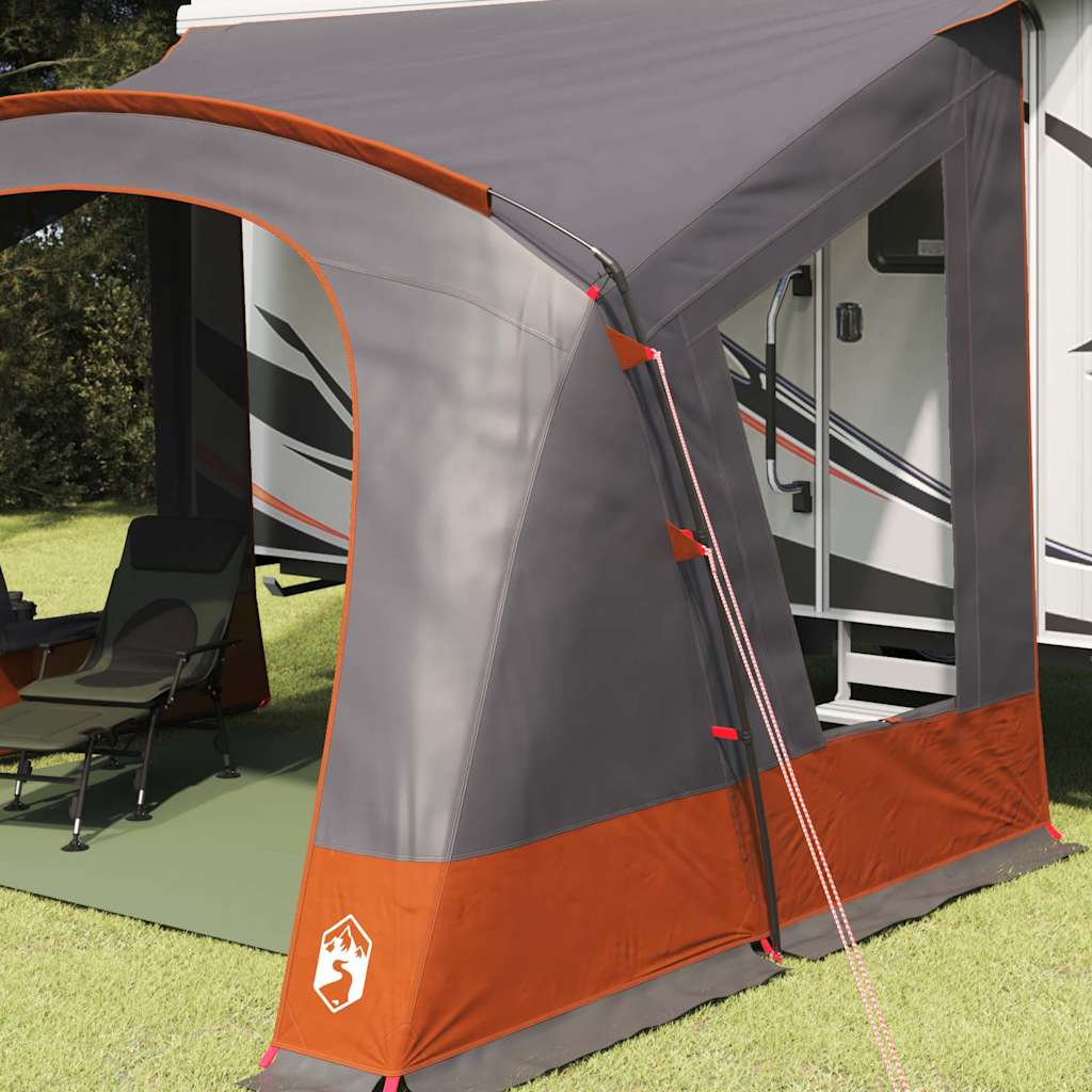 Καραβάνε 5 Ατόμων Γκρι και Πορτοκαλί 410 x 275 x 245 εκ - Pakobazaar