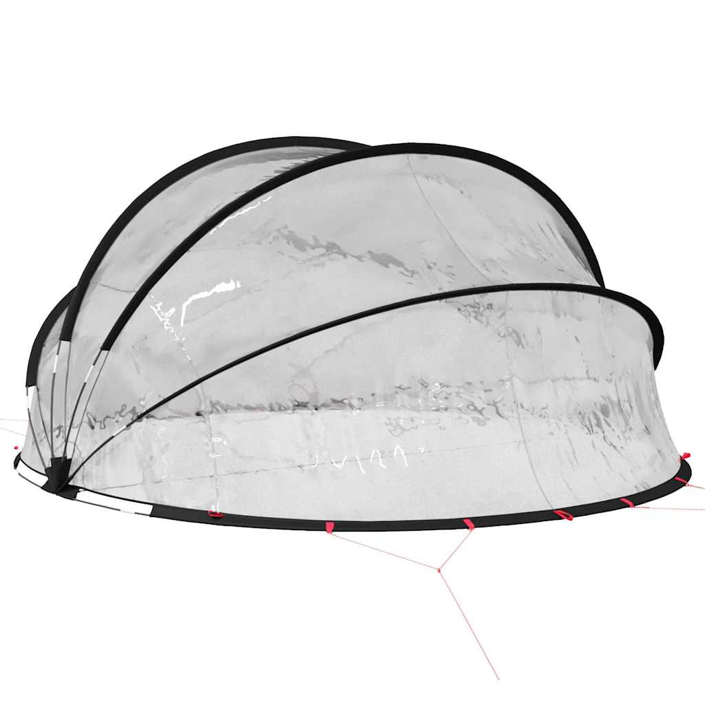 Θόλος πισίνας Διαφανές 405 x 405 x 192 εκ. PVC - Pakobazaar