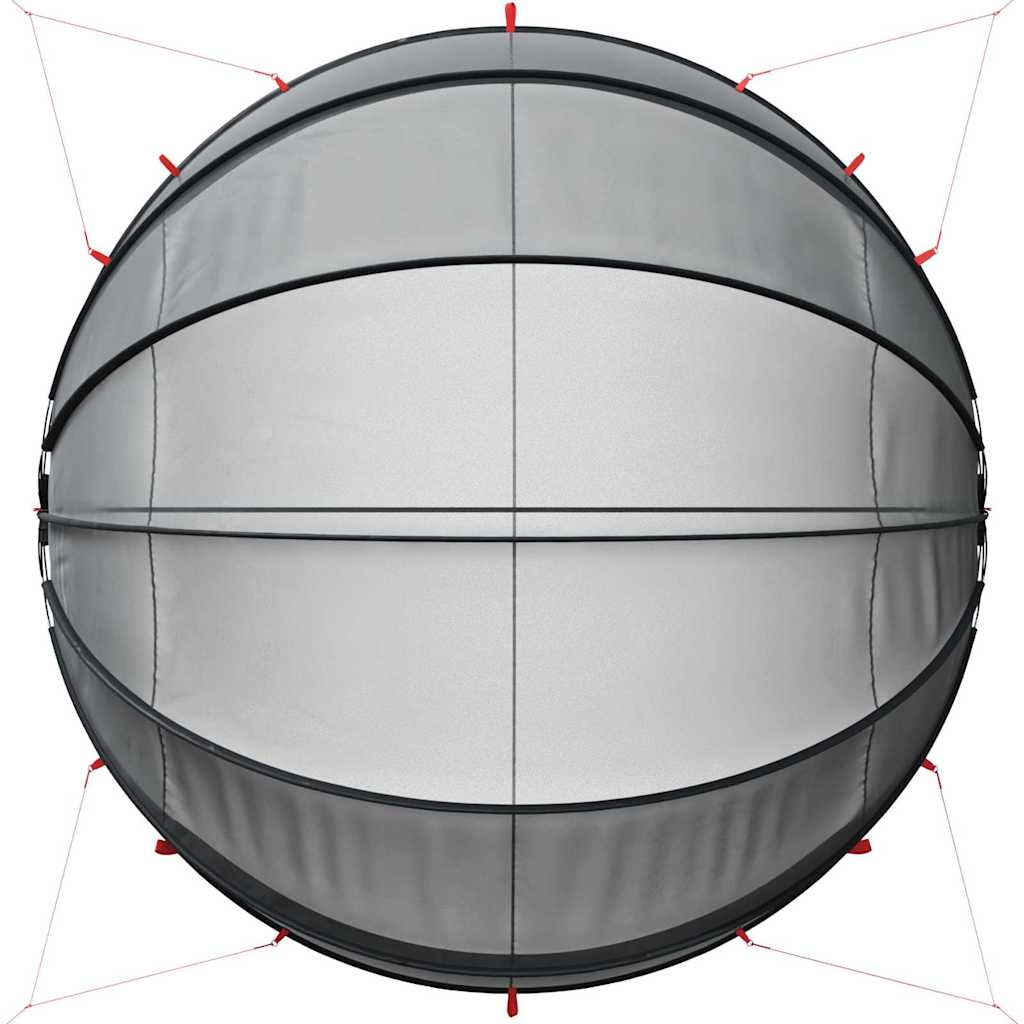 Θόλος πισίνας Μαύρο 430 x 430 x 210 εκ. - Pakobazaar