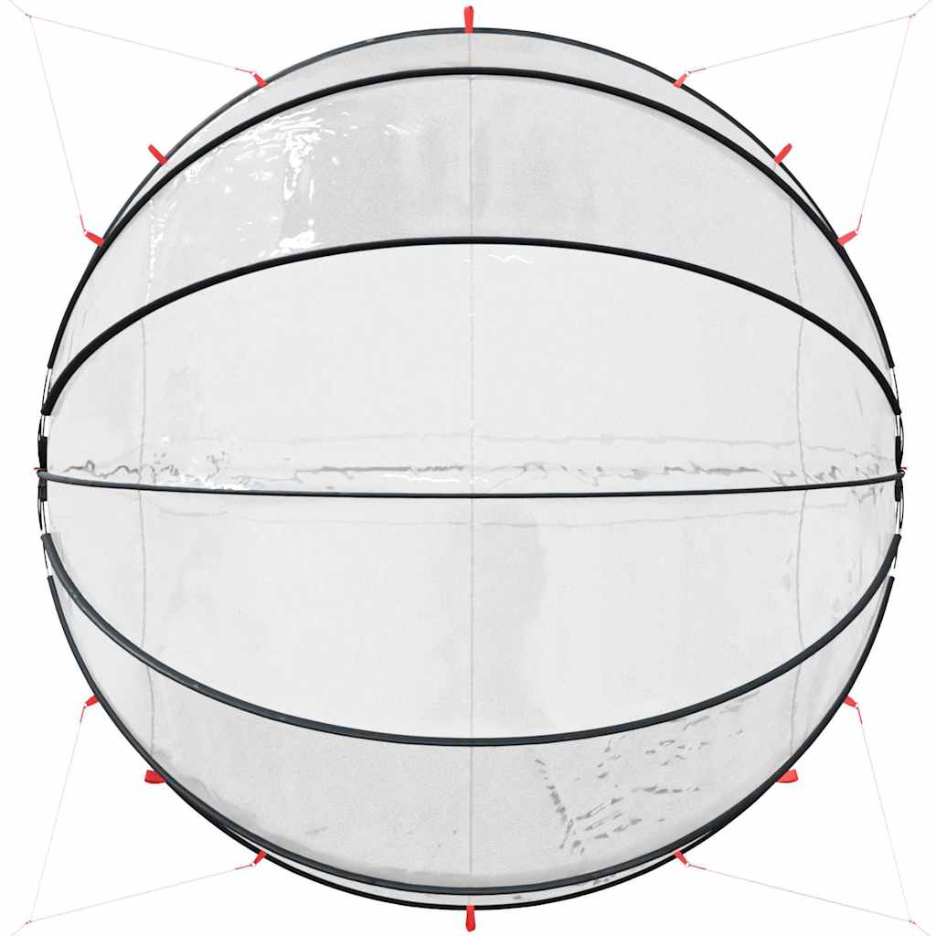 Θόλος πισίνας Διαφανές 472 x 460 x 229 εκ. PVC - Pakobazaar