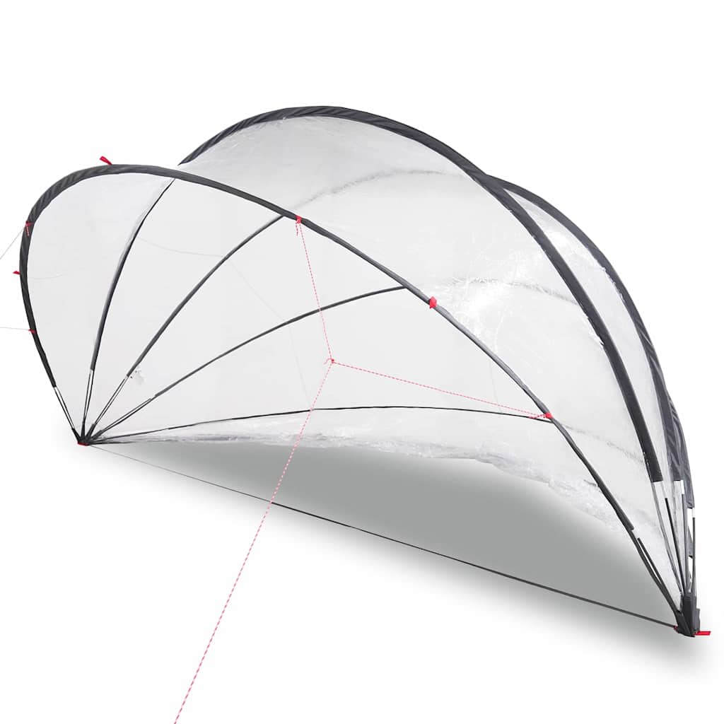 Θόλος πισίνας Διαφανές 472 x 460 x 229 εκ. PVC - Pakobazaar