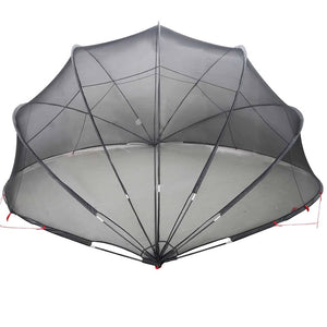 Θόλος πισίνας Μαύρο 472 x 460 x 229 εκ. - Pakobazaar