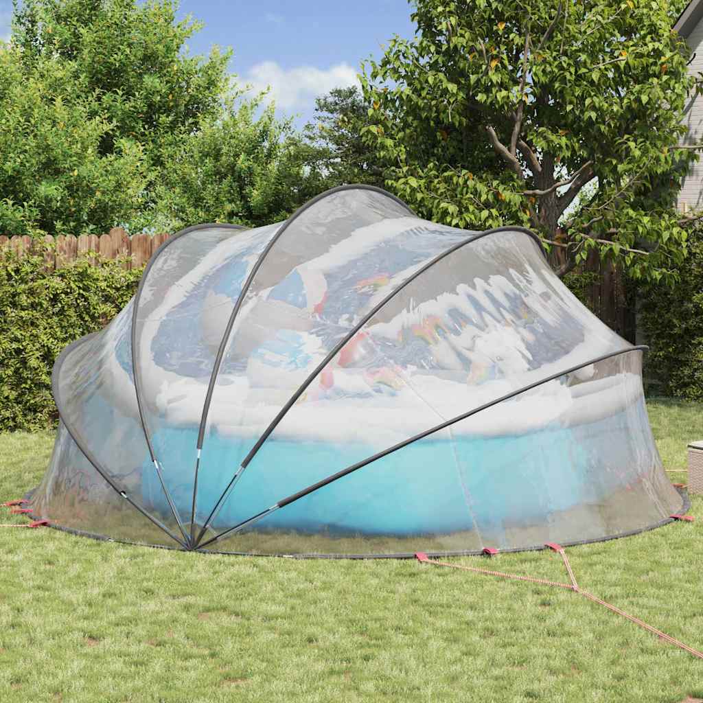 Θόλος πισίνας Διαφανές 500 x 500 x 236 εκ. PVC - Pakobazaar