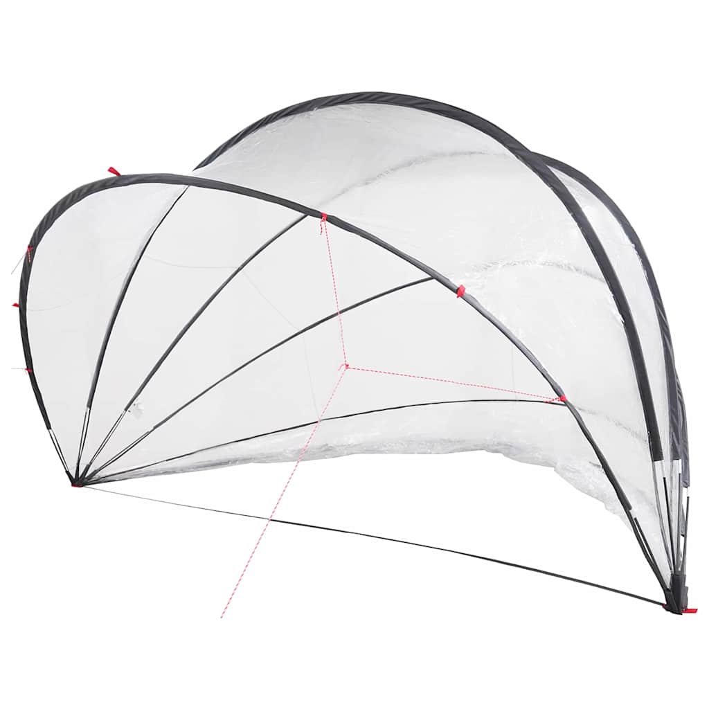 Θόλος πισίνας Διαφανές 500 x 500 x 236 εκ. PVC - Pakobazaar