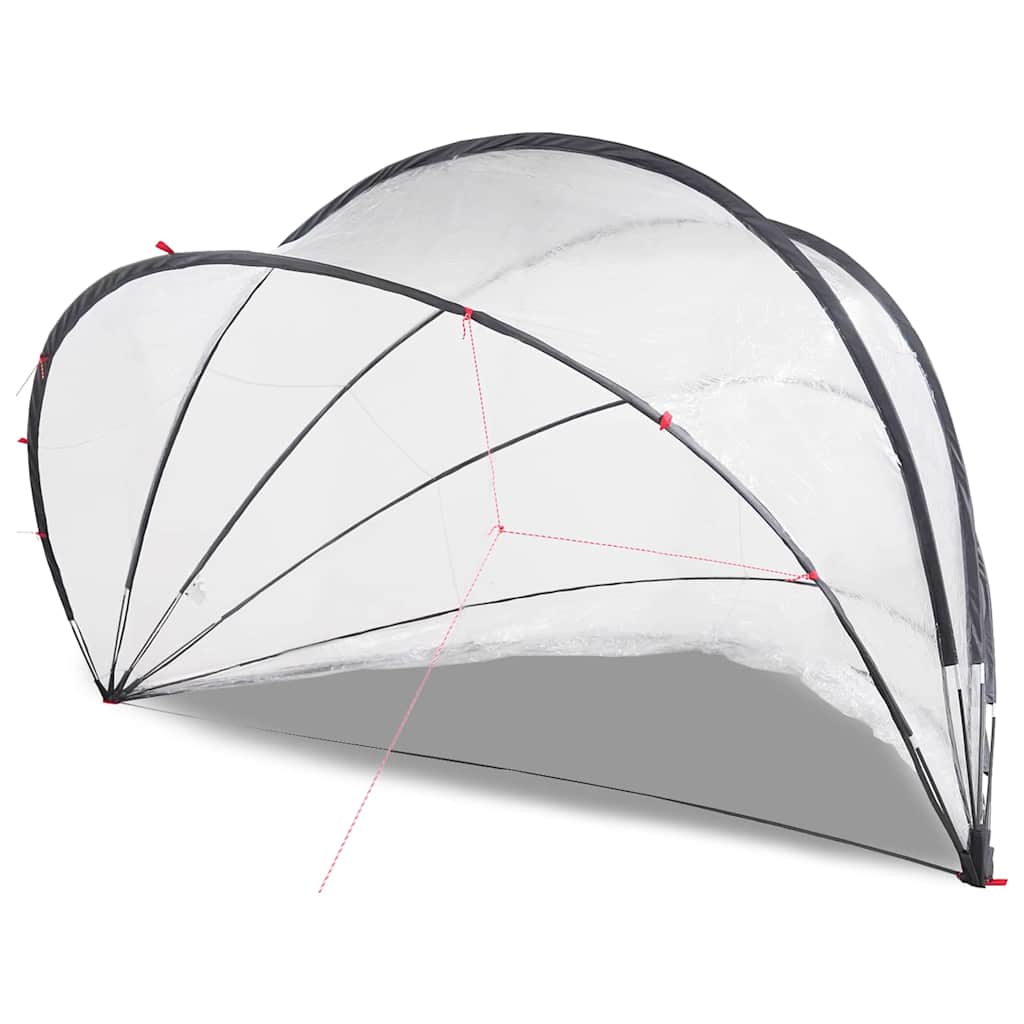 Θόλος πισίνας Διαφανές 500 x 500 x 236 εκ. PVC - Pakobazaar
