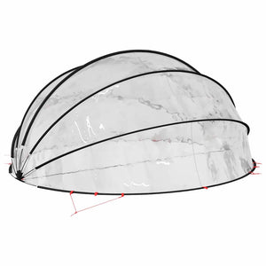 Θόλος πισίνας 546 x 516 x 250 cm PVC Διαφανές - Pakobazaar