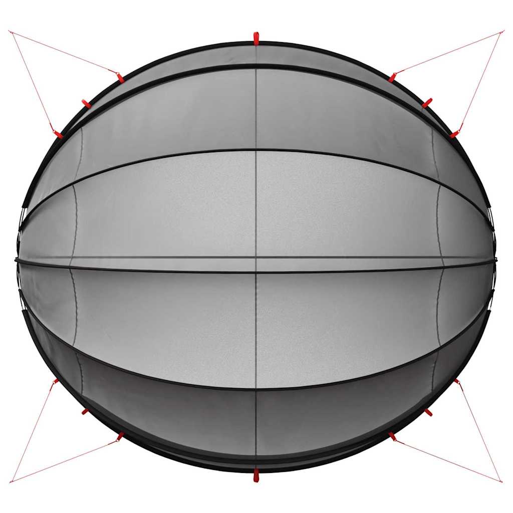 Θόλος πισίνας Μαύρο 546 x 516 x 250 εκ. - Pakobazaar