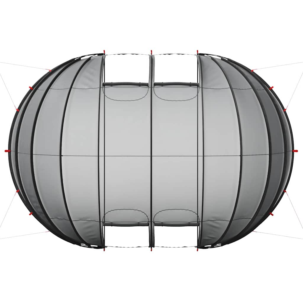 Σκηνή πισίνας τύπου θόλου Διαφανές 538 x 440 x 204 εκ.