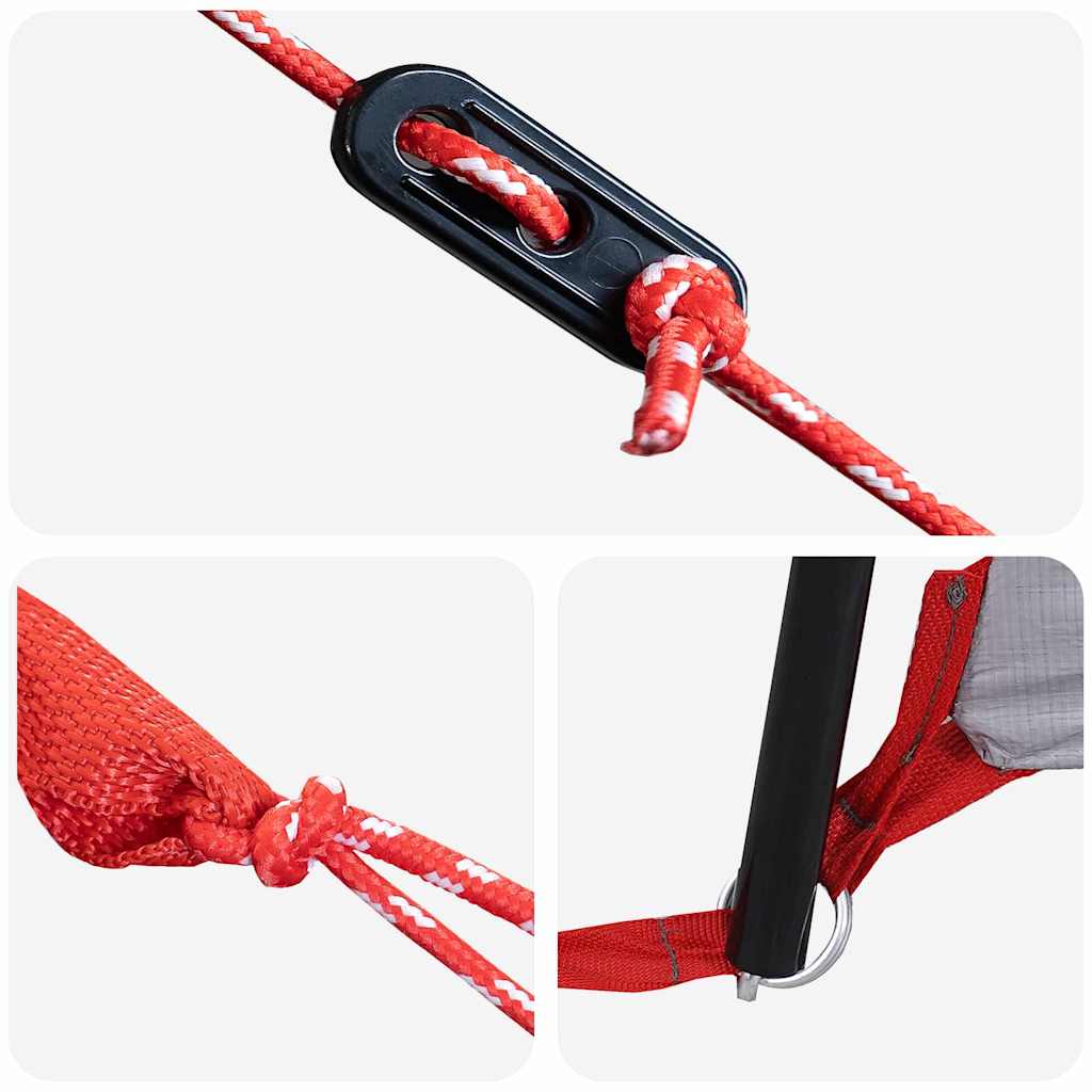 Τέντα Τιπί 8 Ατόμων Γκρι και Πορτοκαλί 720 x 465 x 295 εκ - Pakobazaar