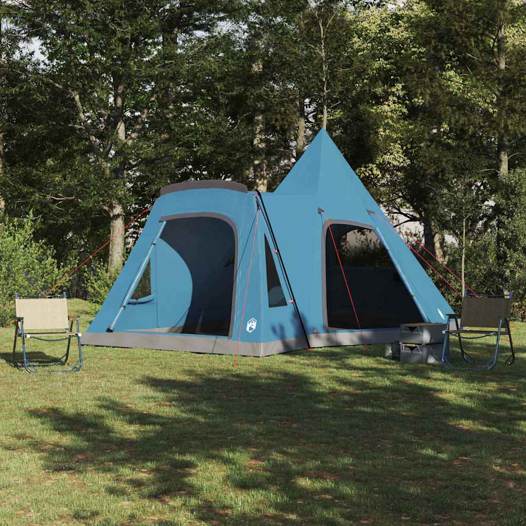 Τέντα Τιπί 5 Ατόμων με στέγη Μπλε 545 x 450 x 295 εκ - Pakobazaar