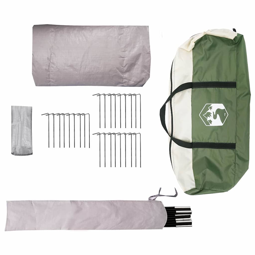 Τέντα Τιπί 3-Ατόμων Πράσινο και Γκρι 600 x 600 x 347 εκ - Pakobazaar