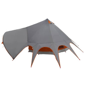 Τέντα Τιπί 5 Ατόμων Γκρι και Πορτοκαλί 600 x 600 x 347 εκ - Pakobazaar