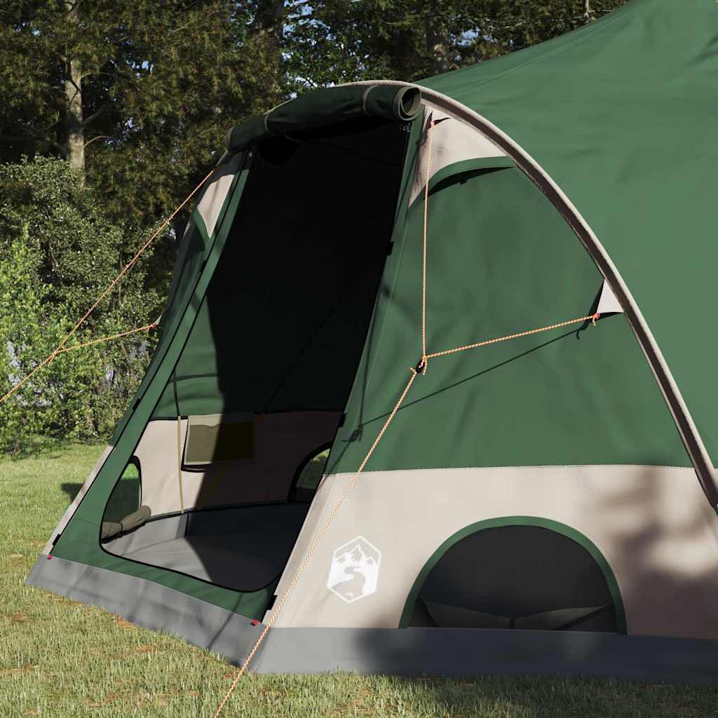 Σκηνή Dome 4 Ατόμων με στέγη Πράσινο 505 x 450 x 248 εκ. - Pakobazaar