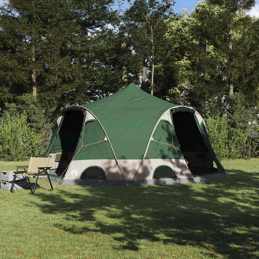 Σκηνή Dome 4 Ατόμων με στέγη Πράσινο 505 x 450 x 248 εκ. - Pakobazaar
