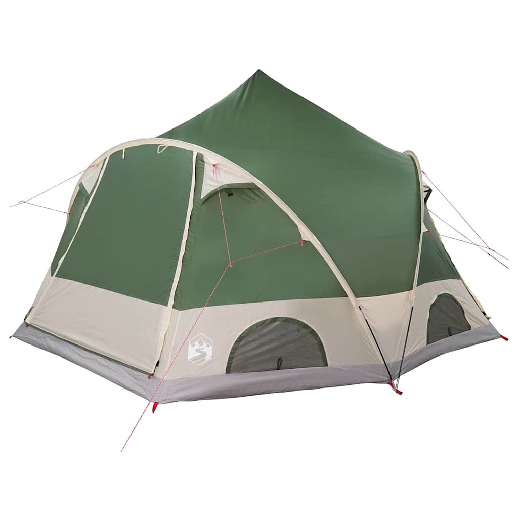 Σκηνή Dome 4 Ατόμων με στέγη Πράσινο 505 x 450 x 248 εκ. - Pakobazaar