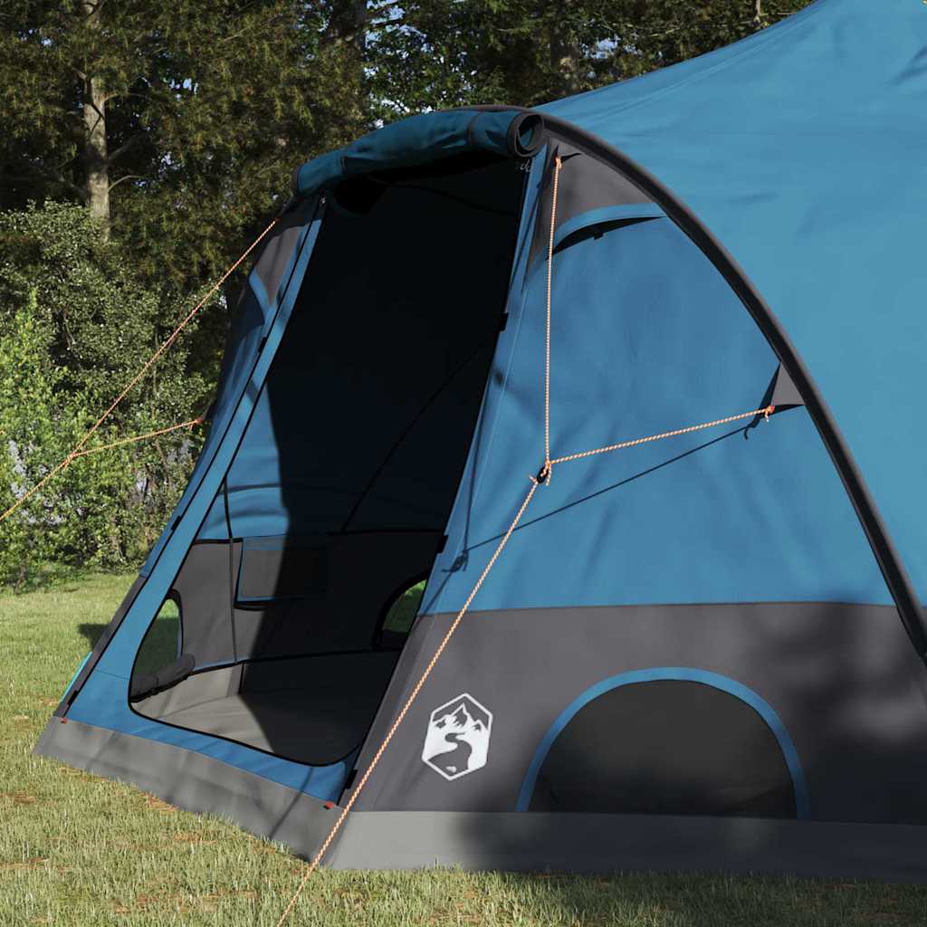 Σκηνή Dome 4 Ατόμων με στέγη Μπλε 505 x 450 x 248 εκ. - Pakobazaar