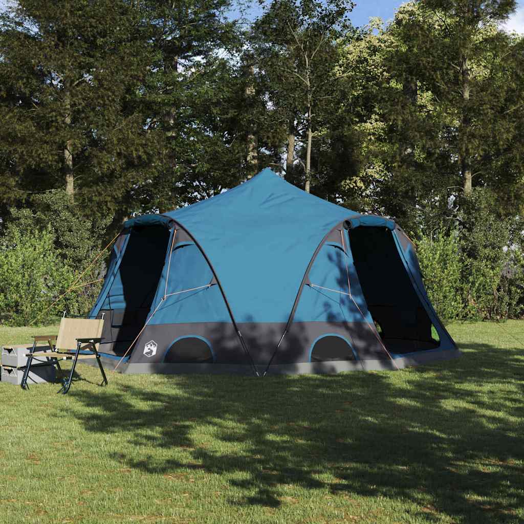 Σκηνή Dome 4 Ατόμων με στέγη Μπλε 505 x 450 x 248 εκ. - Pakobazaar