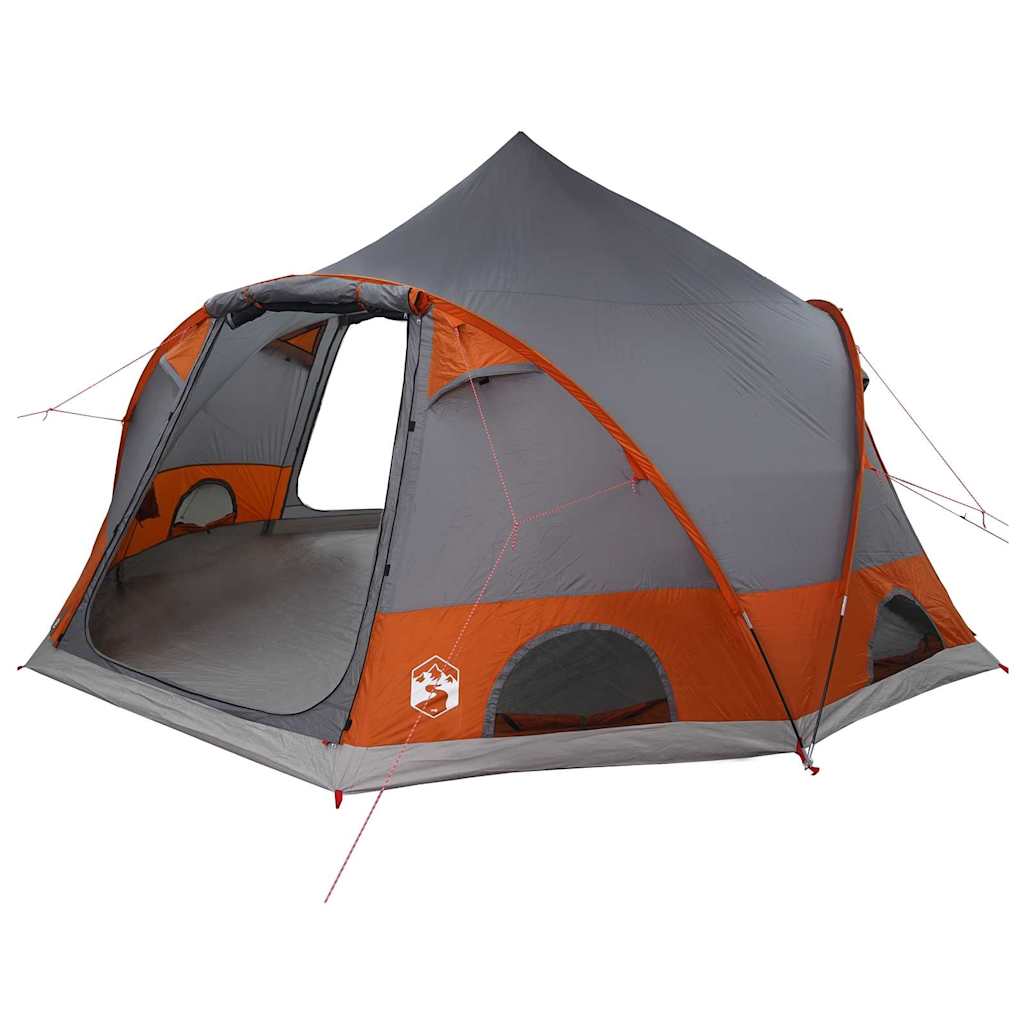 Σκηνή Dome 4 Ατόμων Γκρι και Πορτοκαλί 505 x 450 x 248 εκ. - Pakobazaar