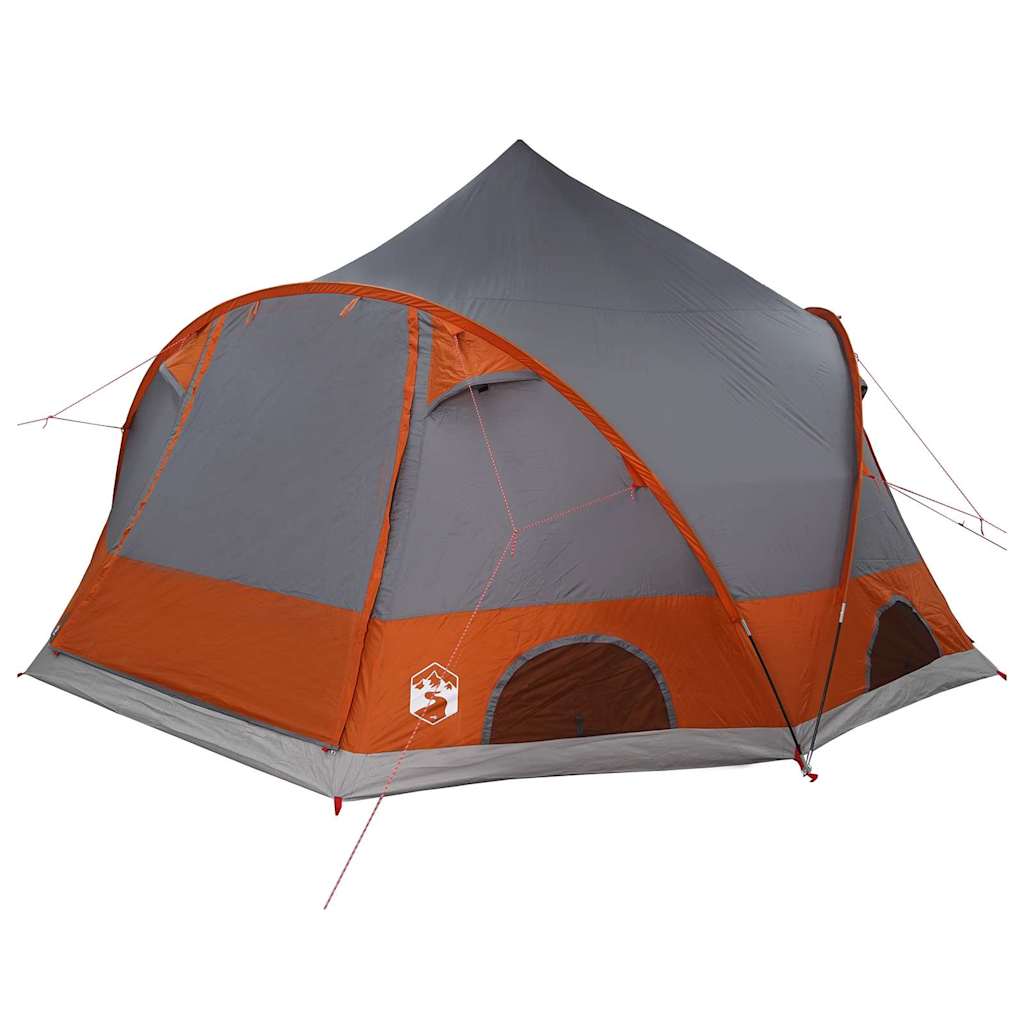 Σκηνή Dome 4 Ατόμων Γκρι και Πορτοκαλί 505 x 450 x 248 εκ. - Pakobazaar