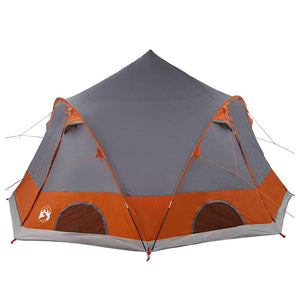 Σκηνή Dome 4 Ατόμων Γκρι και Πορτοκαλί 505 x 450 x 248 εκ. - Pakobazaar