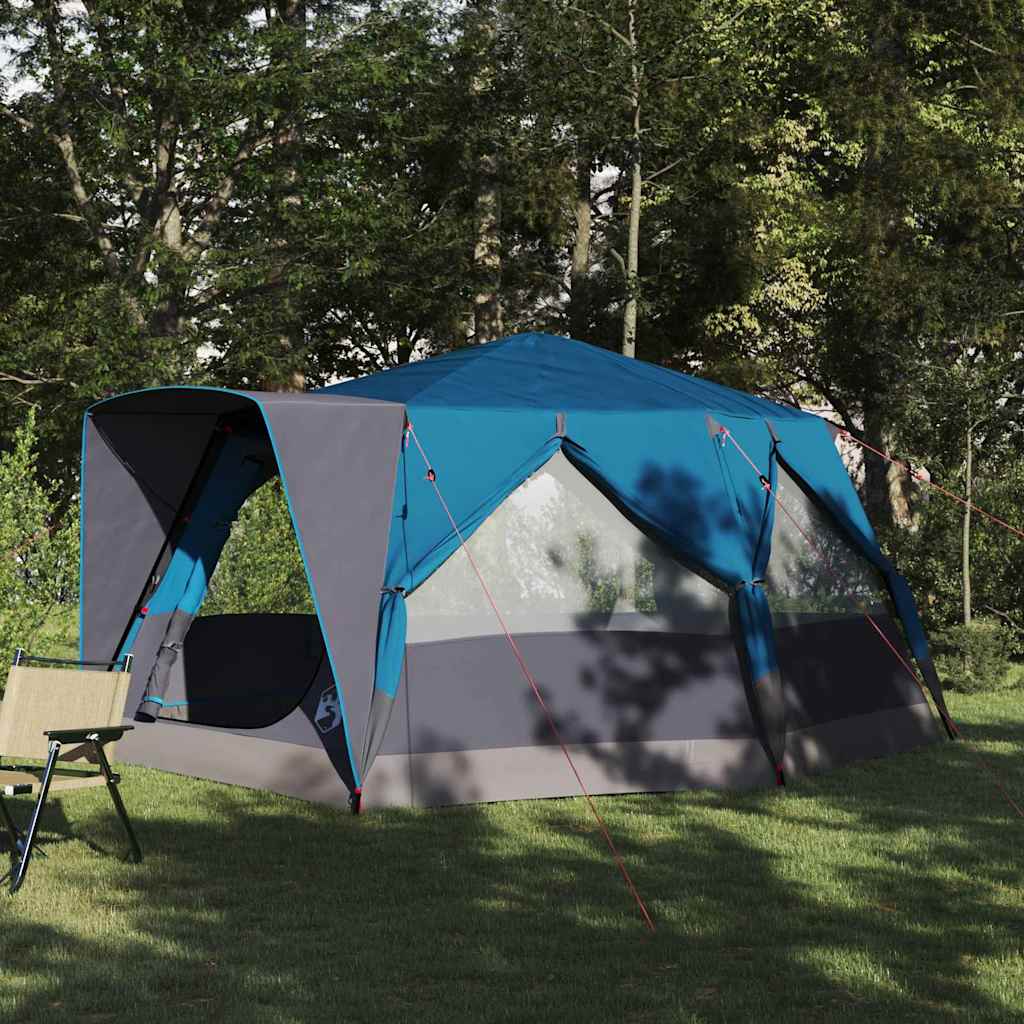 Καμπίνα Σκηνής για 7 Άτομα με στέγη Μπλε 400 x 350 x 212 εκ - Pakobazaar
