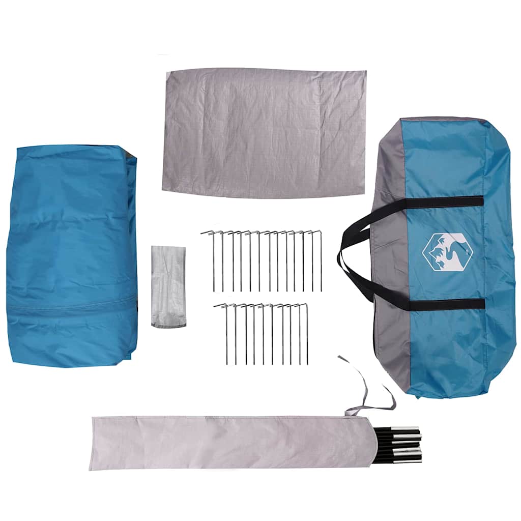 Τέντα Καμπίνας 3 Ατόμων Μπλε και Γκρι 320 x 320 x 203 εκ - Pakobazaar